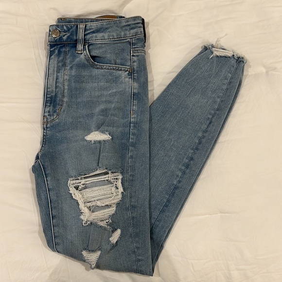 NWOT American Eagle Highest Rise Jegging - Light Wash - Picture 6 of 9